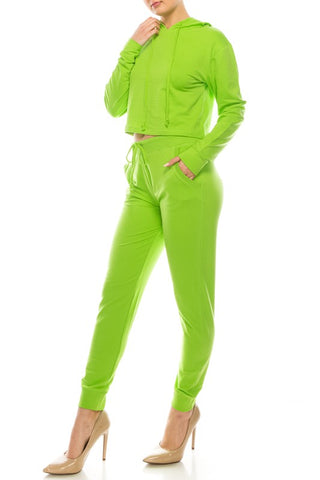 ANGELA LIME GREEN JOGGER