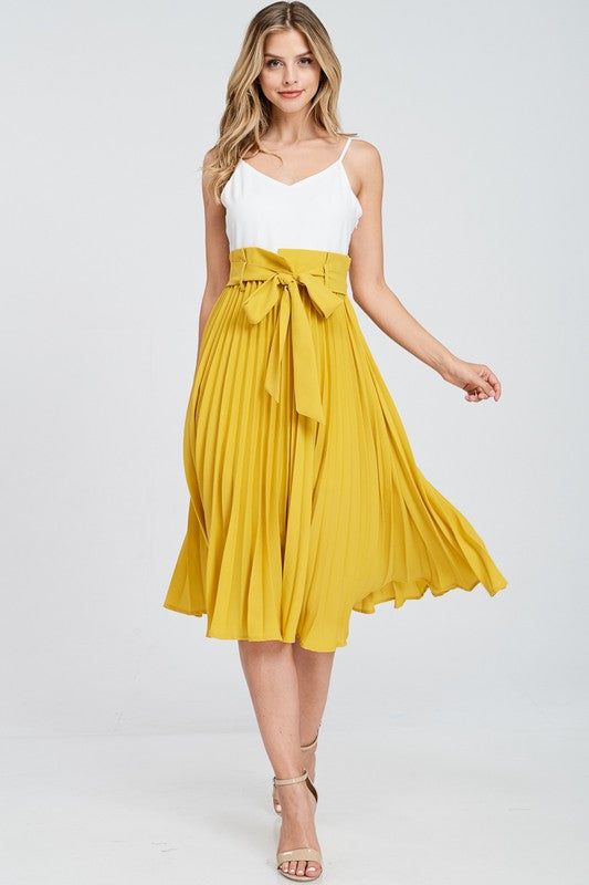 AMBER PLEATED DRESS