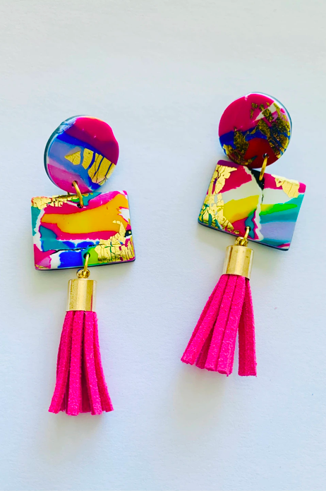 80s - MEDIUM TASSEL EARRINGS