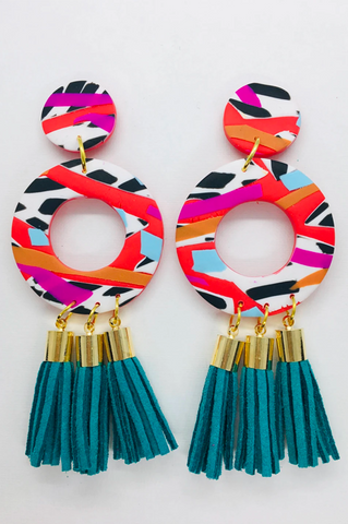 CRUELLA - LARGE TASSEL EARRINGS