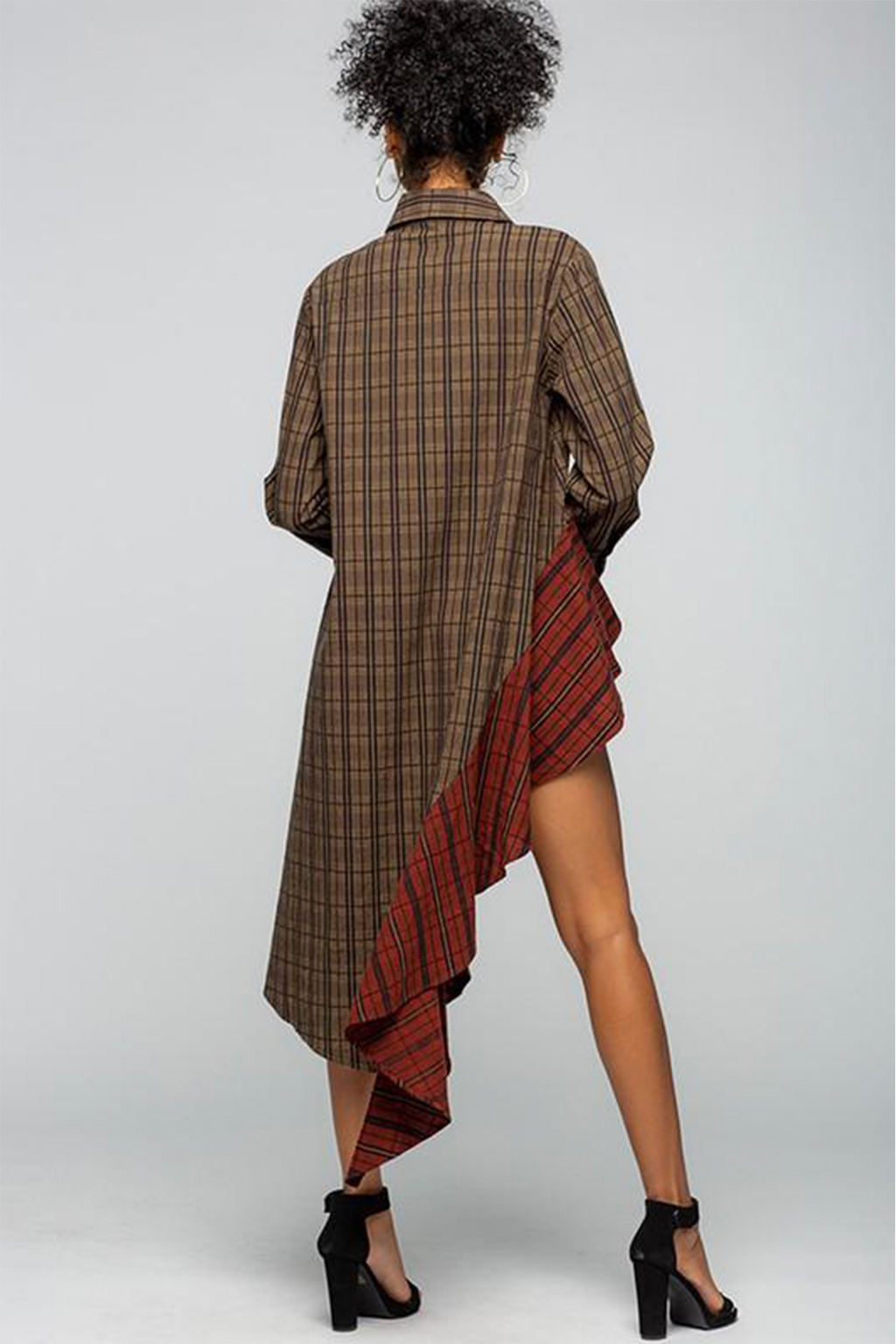 DANA ASSYMETRIC SHIRT-DRESS