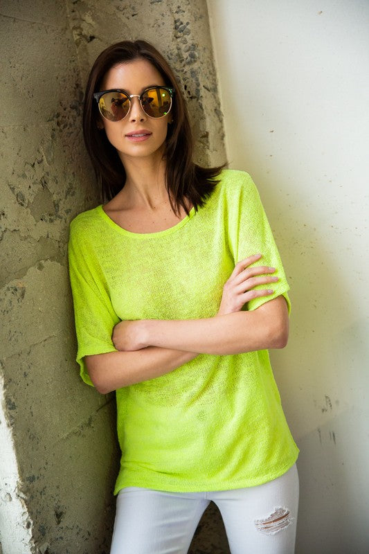 NEON GREEN TOP